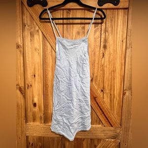 SKIMS Light Blue Maxi Dress with Spaghetti Straps